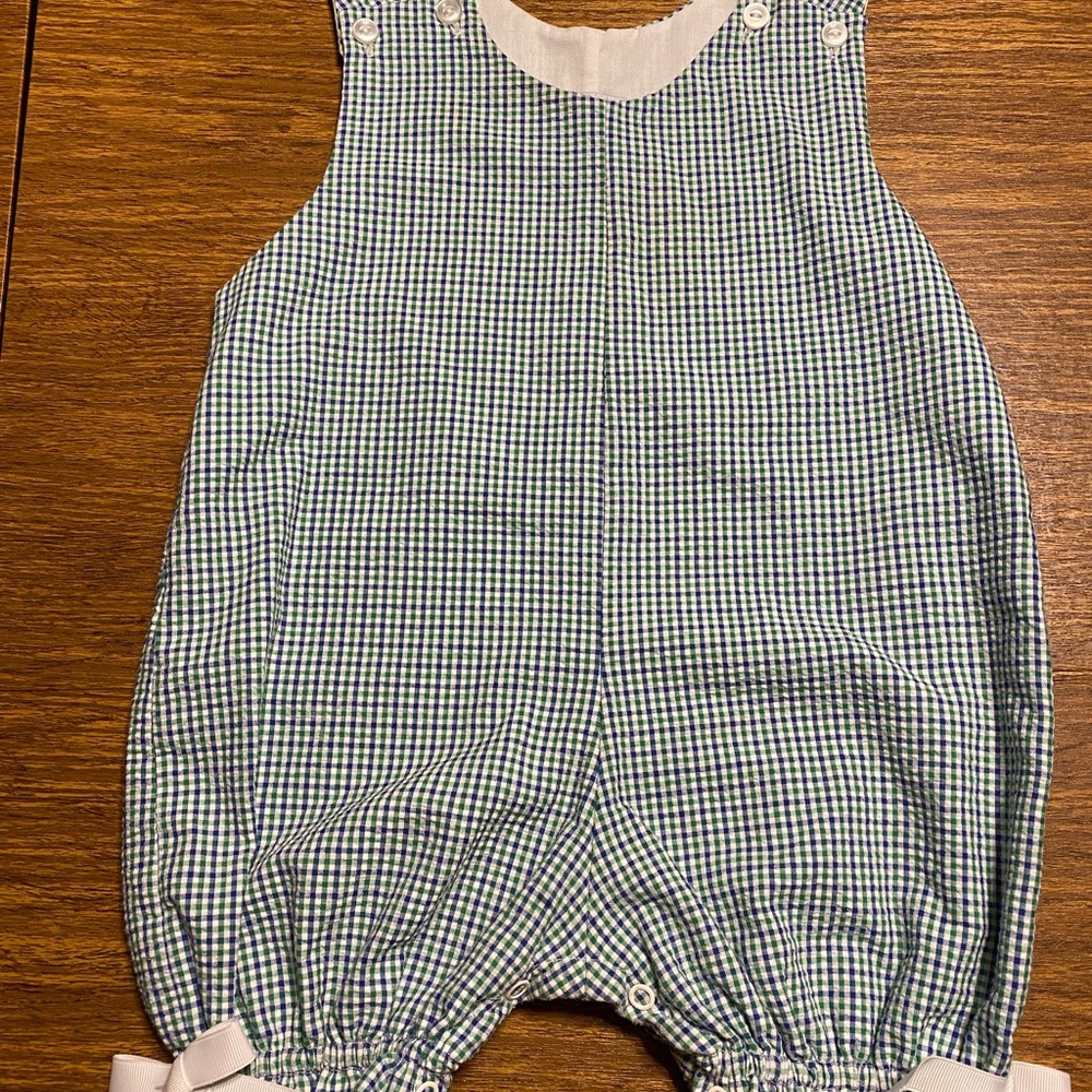 Jacob's Ladder Ginham Romper 24M NWOT Precious!